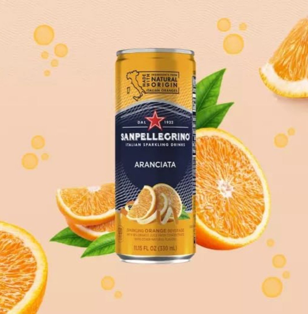 SAN PELLEGRINO ARANCIATA SPARKLING 
