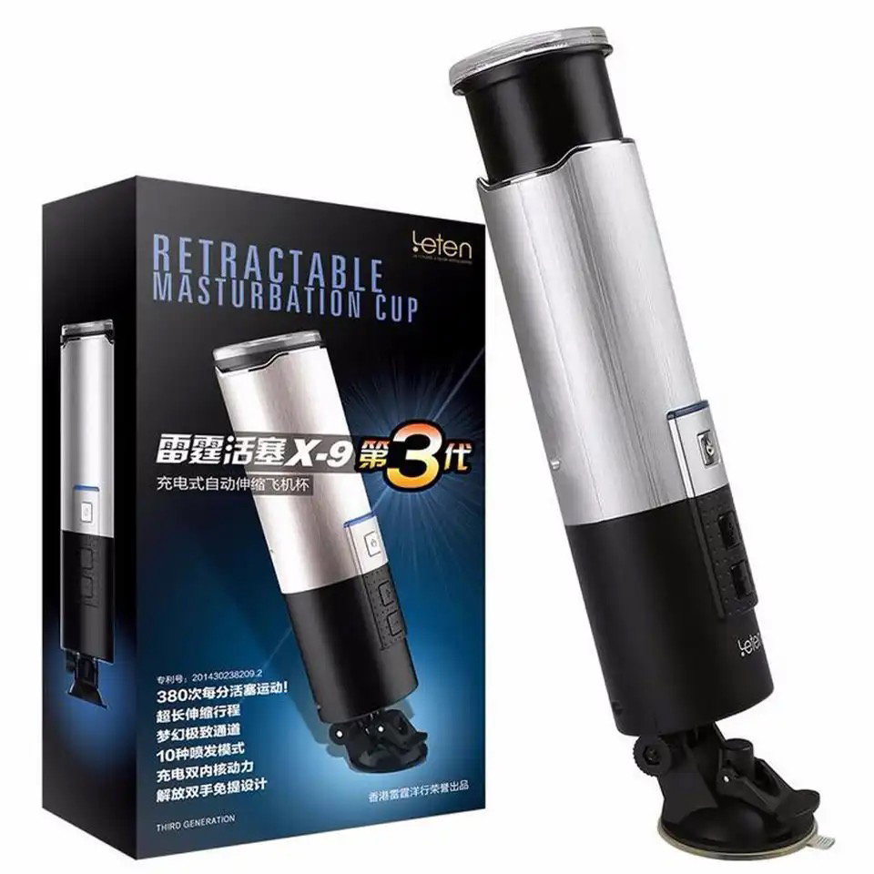 LETEN Piston USB Charged 0-380/minute super fast Retractable Fully Automatic Masturbator,Male Masturbation Machine,Sex Products_0