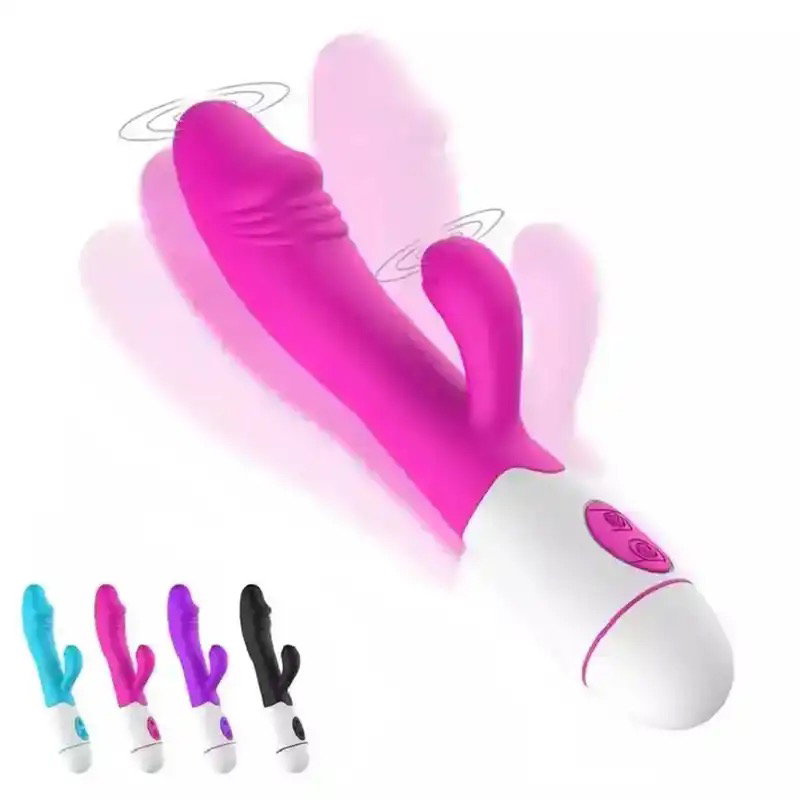 Dildo G Spot Vibrator for women Dual Vibration Silicone USB Erotic toys Sex shop Masturbation 2 in 1 Dildo Sex Toys for Women 18_0