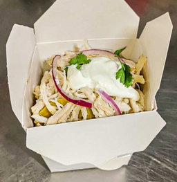 Chilaquiles verdes con pollo