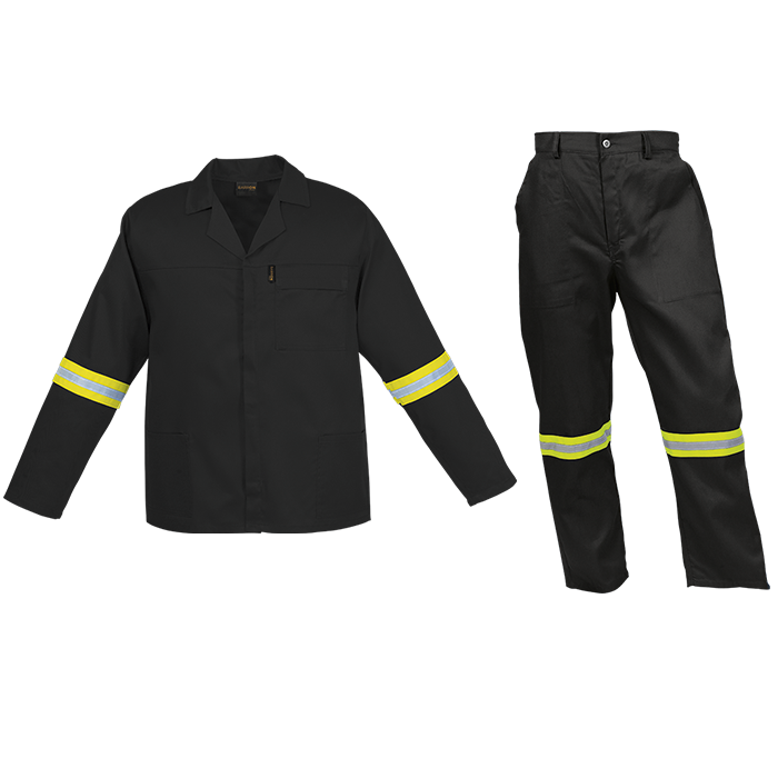Barron Budget Poly Cotton Conti Suit with Reflective_2