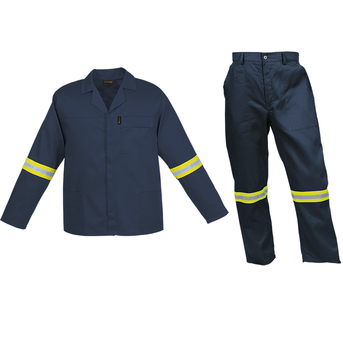 Barron Budget Poly Cotton Conti Suit with Reflective_6