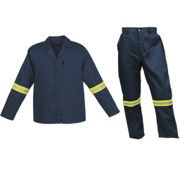 Barron Budget Poly Cotton Conti Suit with Reflective