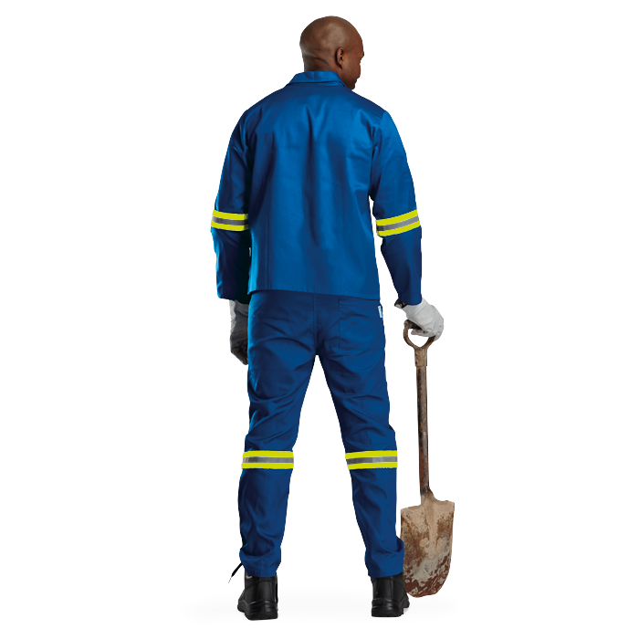 Barron Budget Poly Cotton Conti Suit with Reflective_1