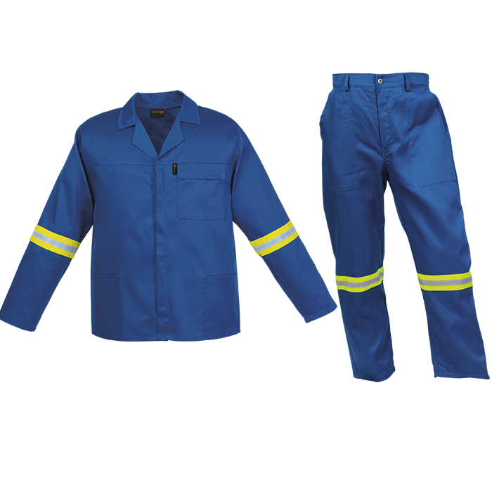 Barron Budget Poly Cotton Conti Suit with Reflective_9