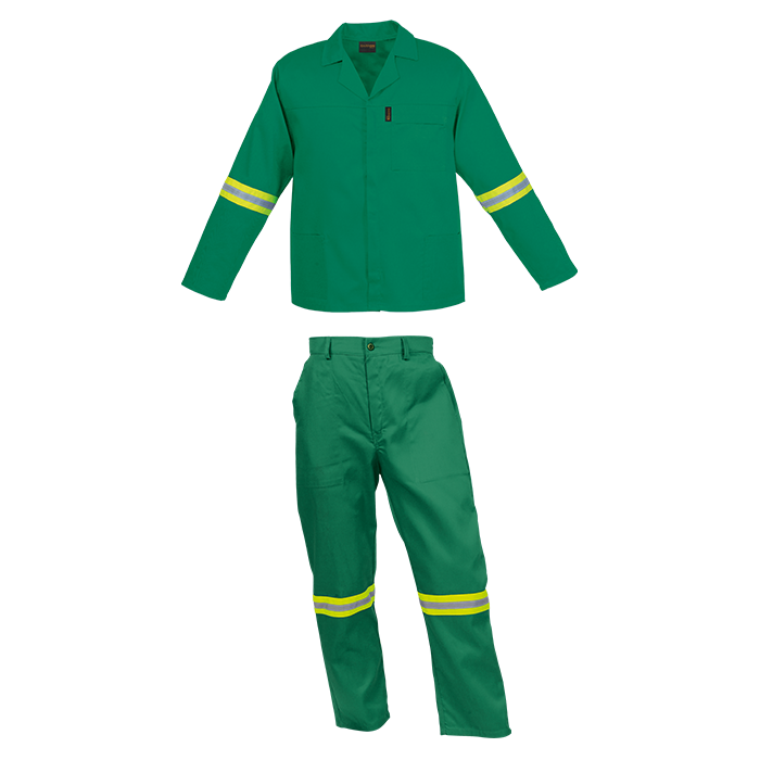 Barron Budget Poly Cotton Conti Suit with Reflective_3