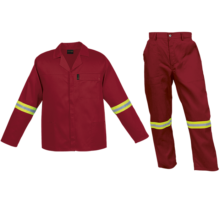 Barron Budget Poly Cotton Conti Suit with Reflective_8
