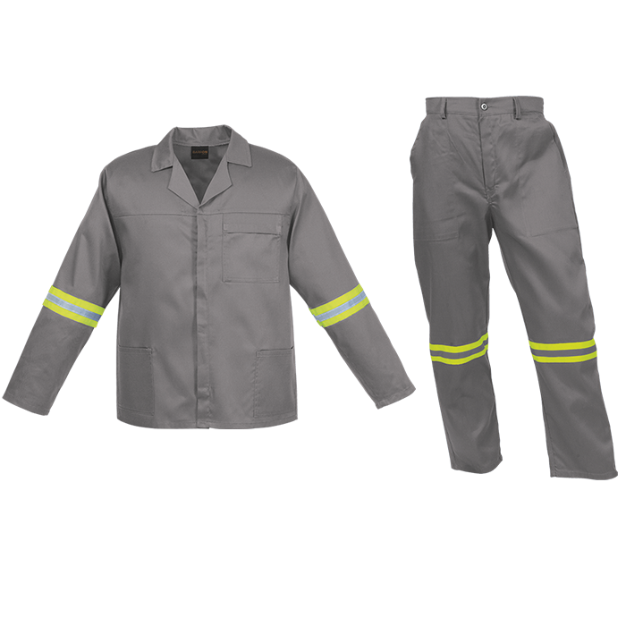 Barron Budget Poly Cotton Conti Suit with Reflective_4