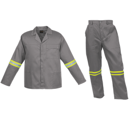Barron Budget Poly Cotton Conti Suit with Reflective