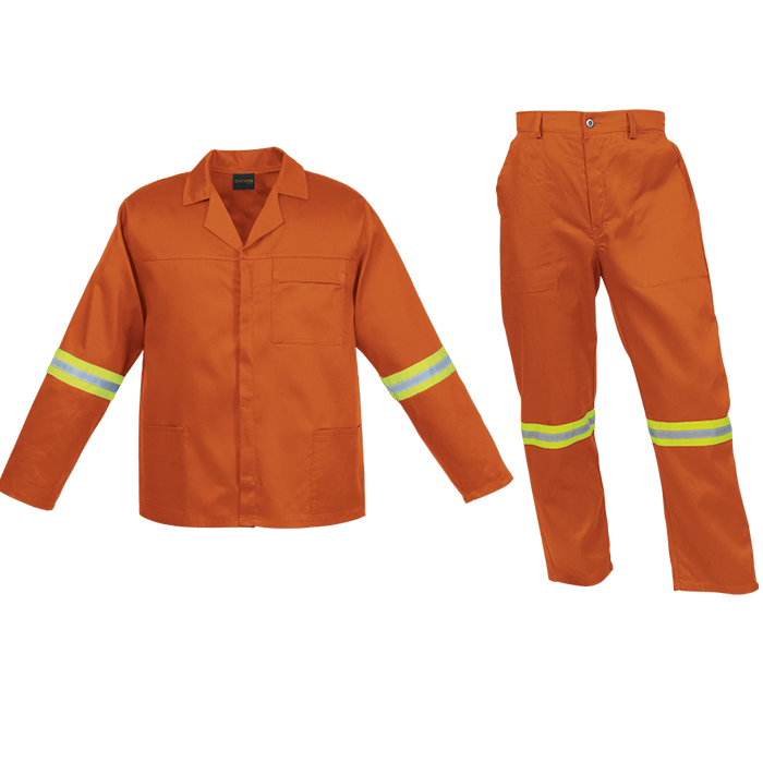 Barron Budget Poly Cotton Conti Suit with Reflective_7