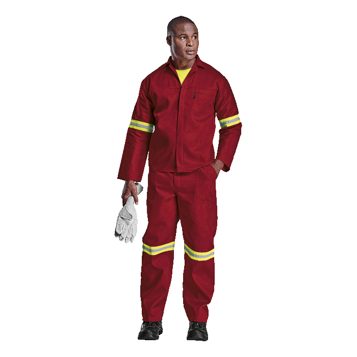 Barron Budget Poly Cotton Conti Suit with Reflective