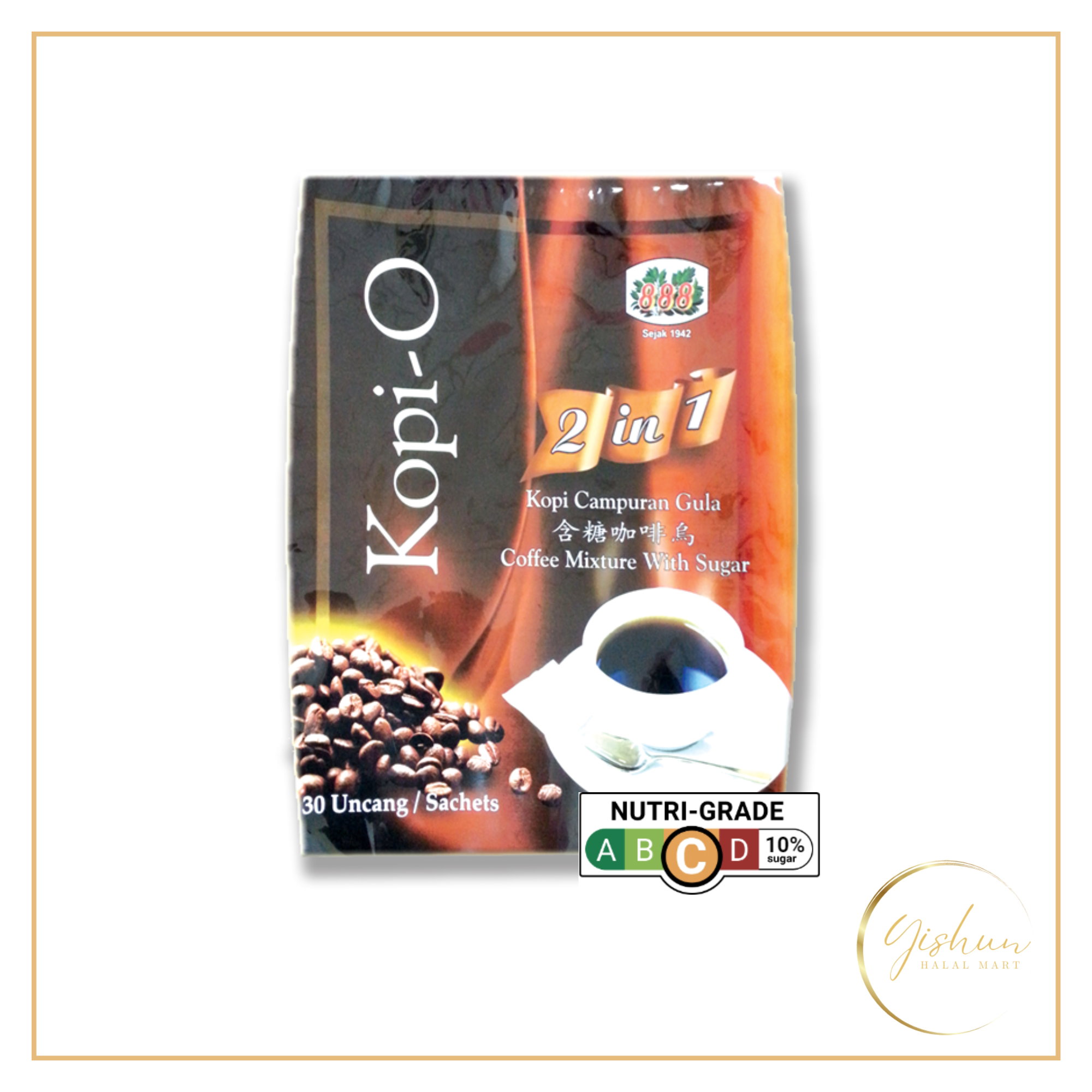 888 Kopi O 2-in-1 (Coffee Mixture with Sugar)_0