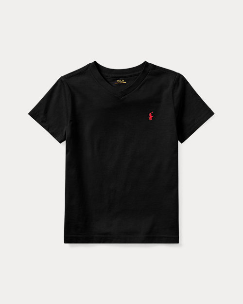Cotton Jersey V-Neck Tee_2