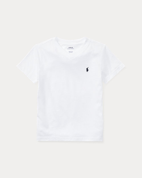 Cotton Jersey V-Neck Tee_5