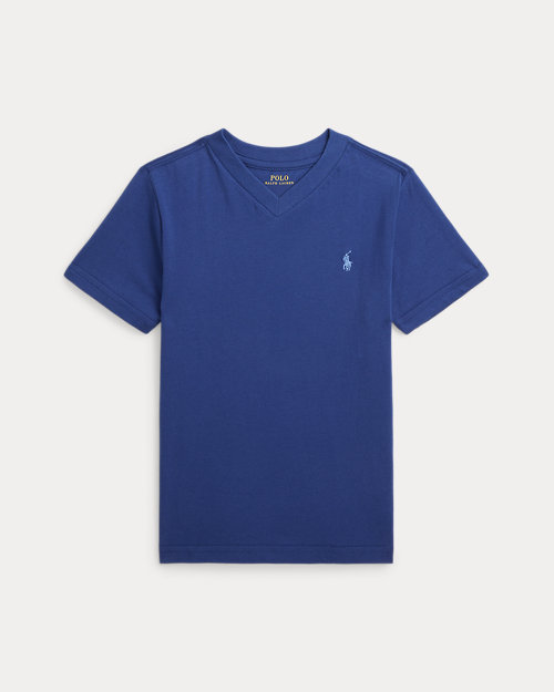 Cotton Jersey V-Neck Tee_6