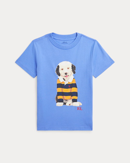 Dog-Print Cotton Jersey Tee