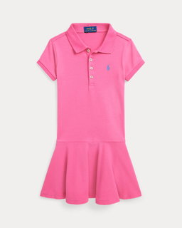 Stretch Mesh Polo Dress