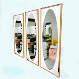 Golden Salon Mirror With Led Light M303a