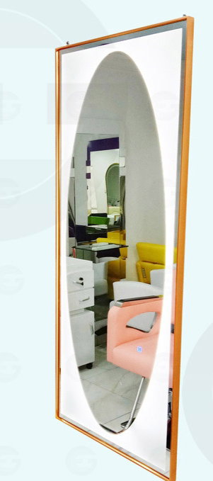 Golden Salon Mirror With Led Light M303a_0