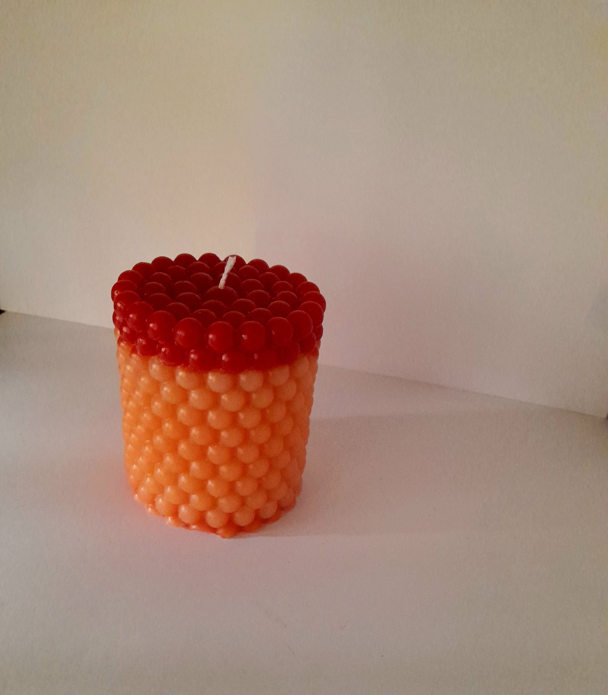 Two tone/colour cylinder scented candle_0