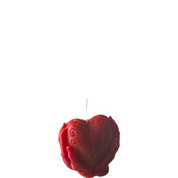 Heart with hands scented candle