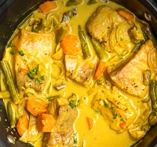 Fried Dory Fish Curry W Vegetables _0