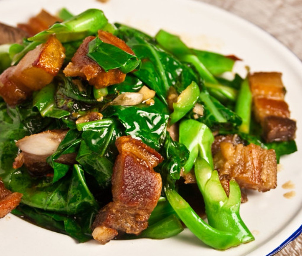 Stirfry Garlic Roast Pork W Kailan
