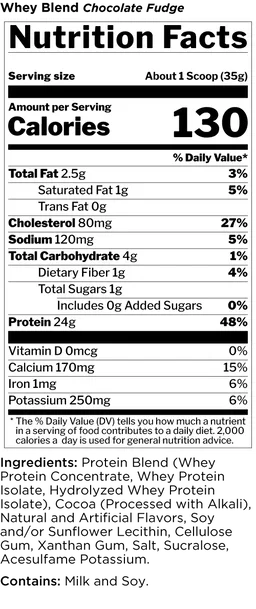 RULE 1 WHEY BLEND 2LBS CHOCOLATE PEANUT BUTTER