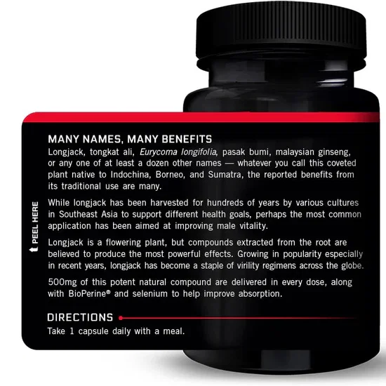 FORCE FACTOR LONGJACK TONGKAT ALI 30 CAPSULES_1