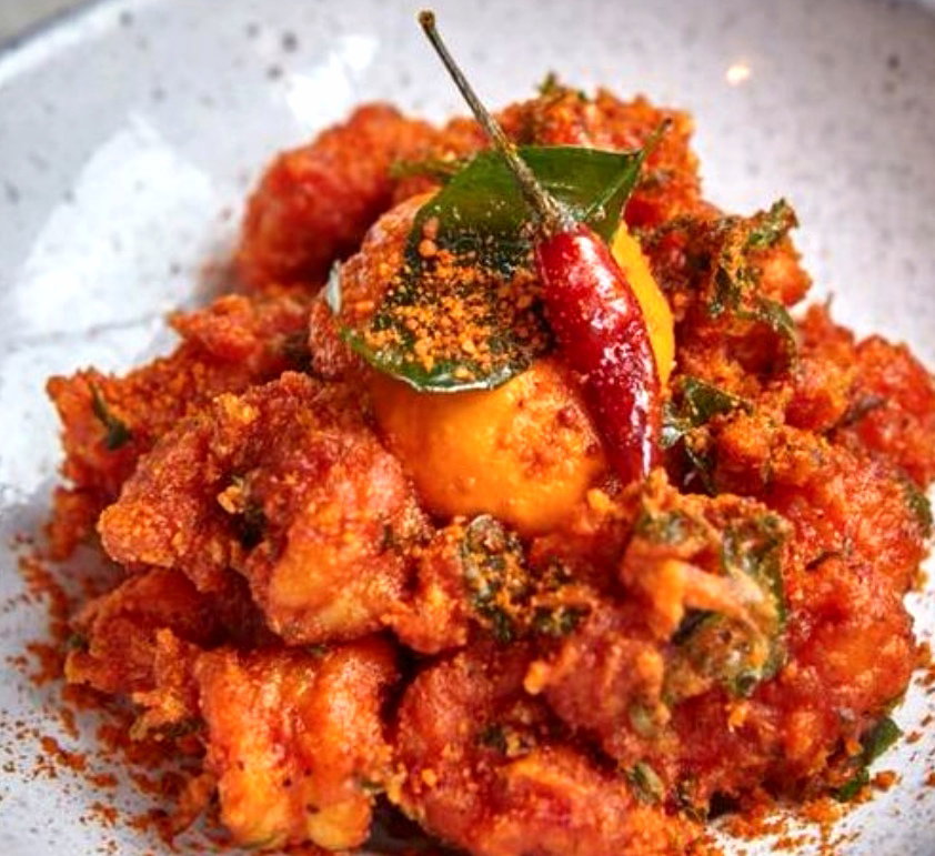 Spicy Garlic Tomato Fried Tiger Prawns W Potato_0