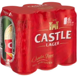 Castle Lager Beer Cans 6 x 500ml_0