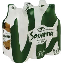 Savanna Dry Premium Cider Bottles 6 x 500ml