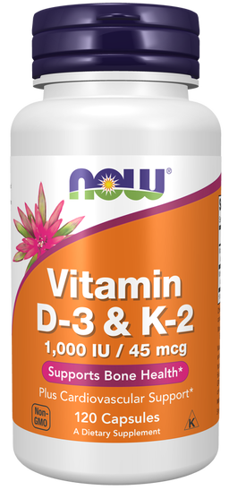 Vitamin D-3 & K-2 1000 IU / 45 mcg 