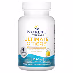 Ultimate Omega in Fish Gelatin, 1280 mg, Lemon Flavour