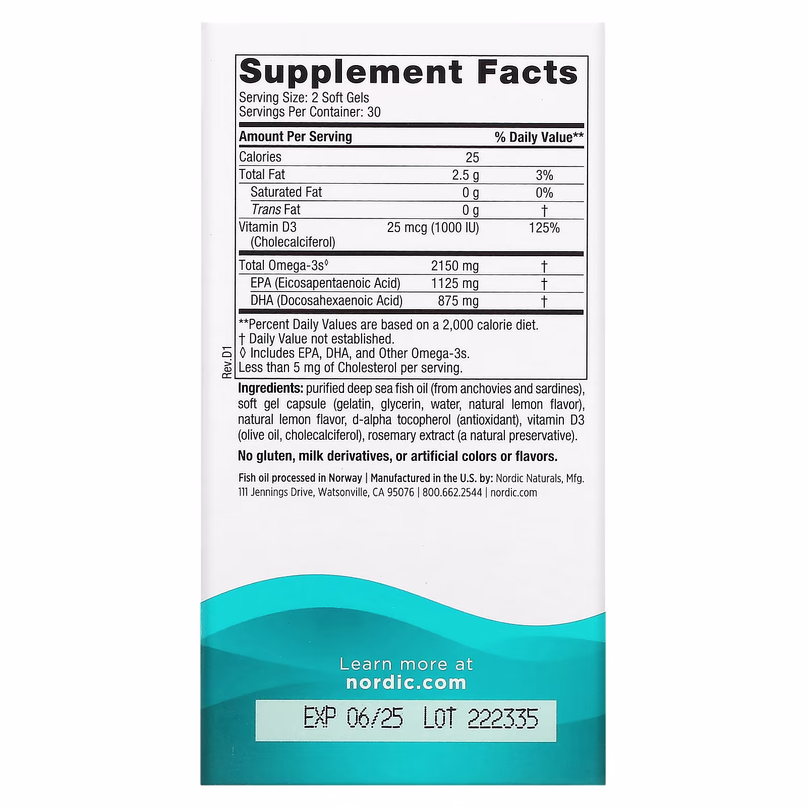 Ultimate Omega 2X with Vitamin D3, 2150 mg, Lemon Flavour_1