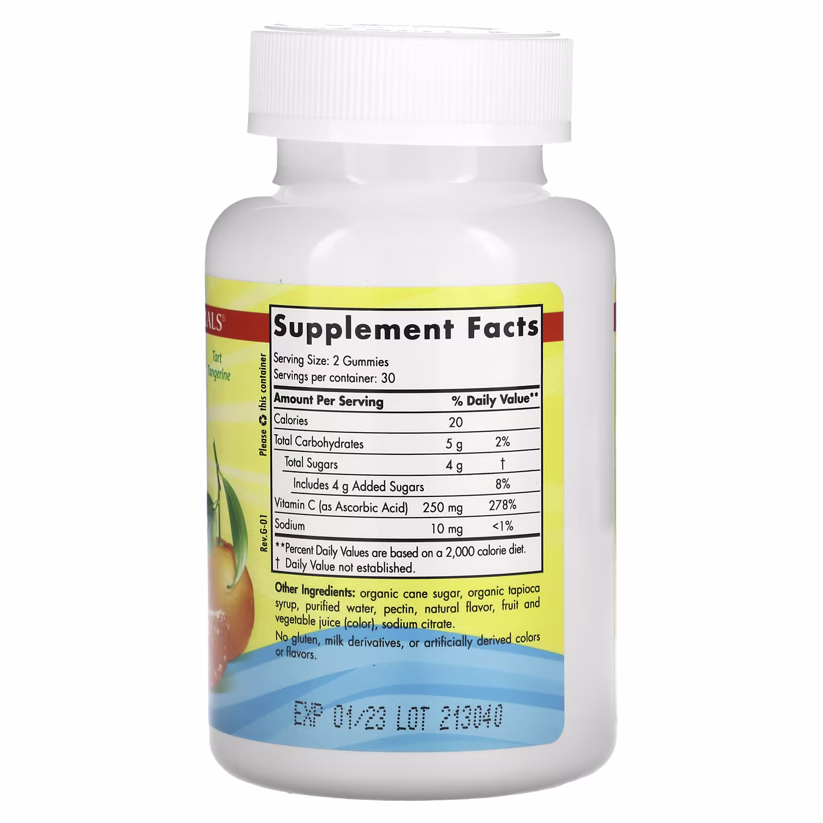 Vitamin C Gummies 250 mg, Ages 4+, Tart Tangerine Flavour_1