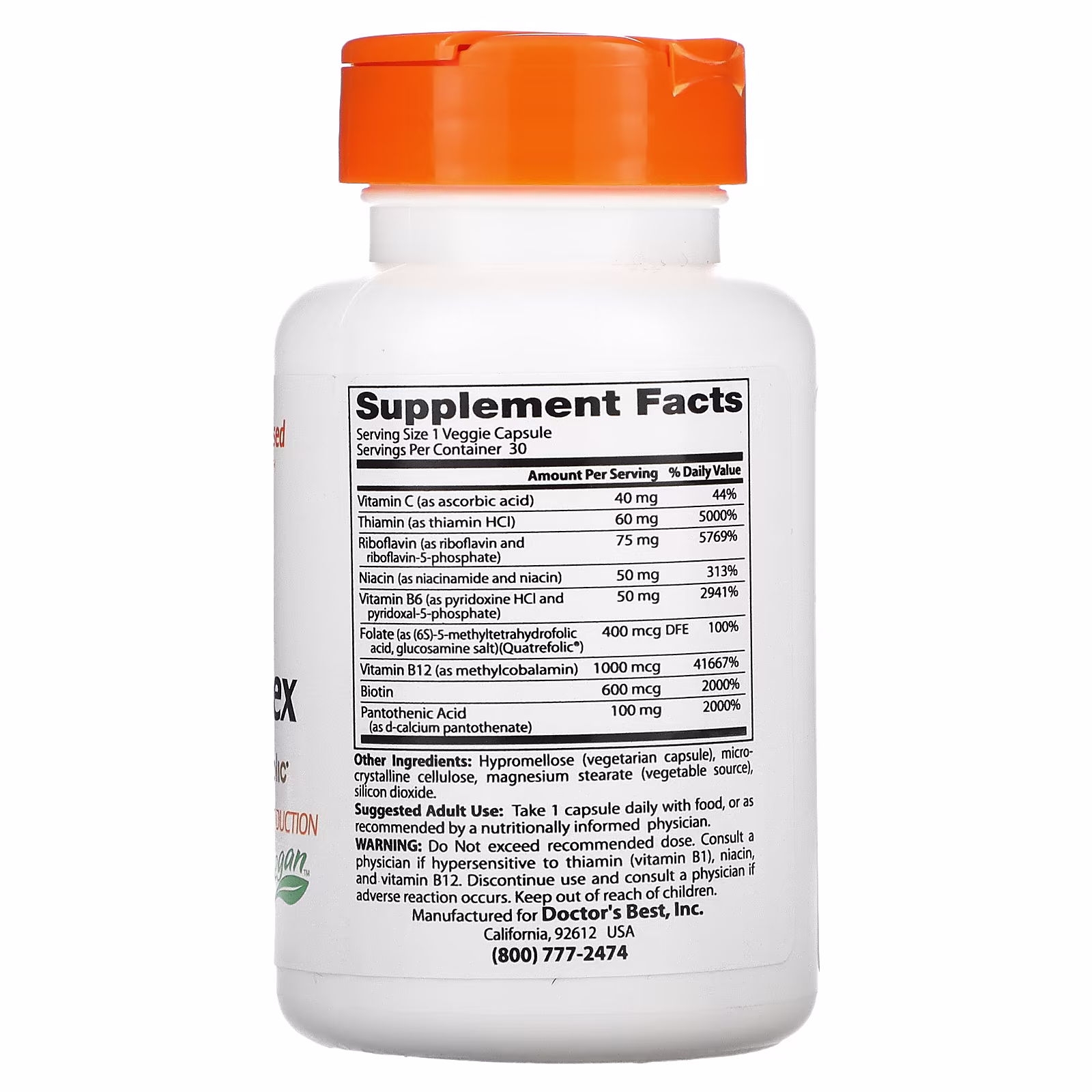 Fully Active B Complex with Quatrefolic _1