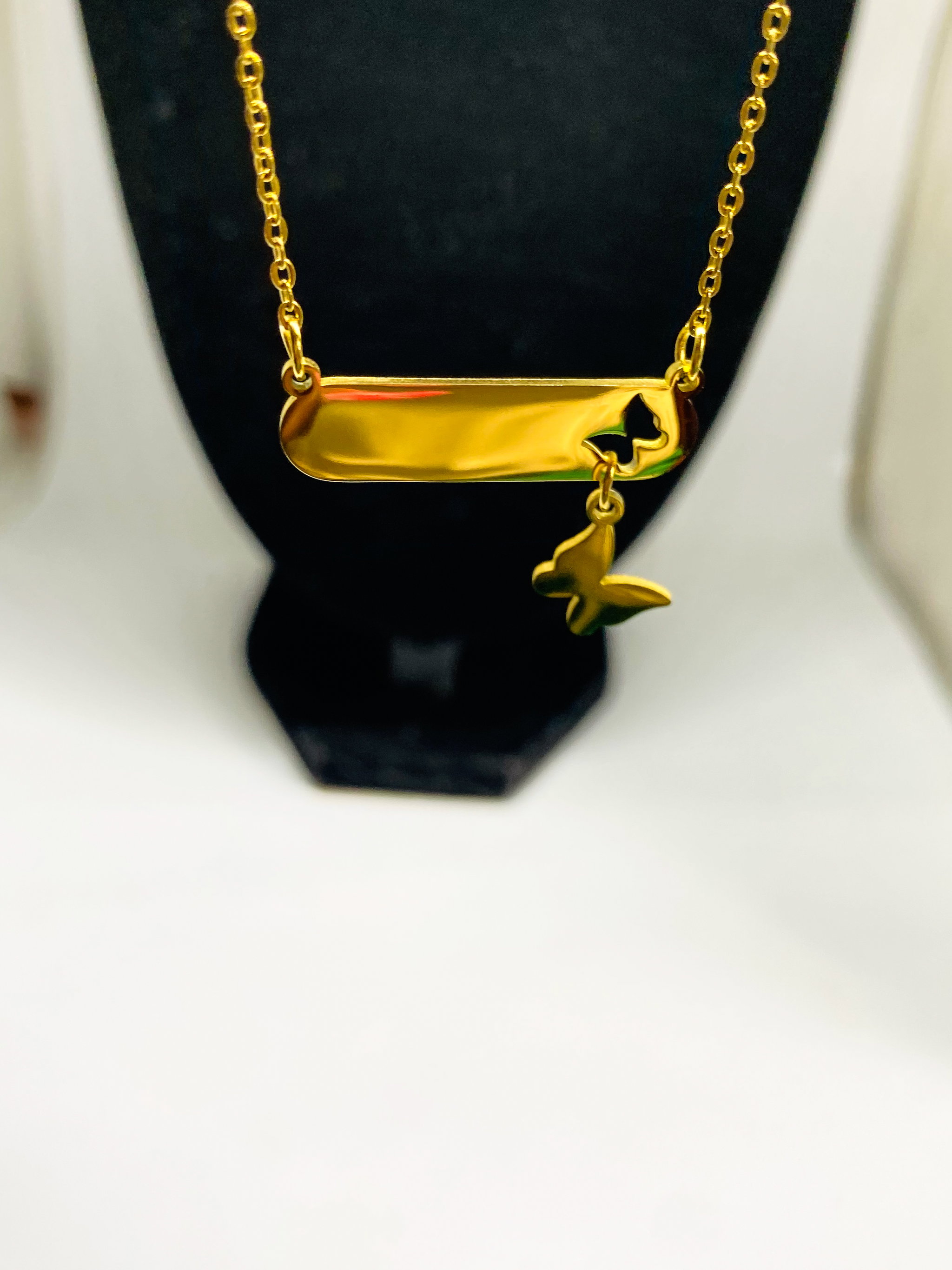 Collier barre papillon_2