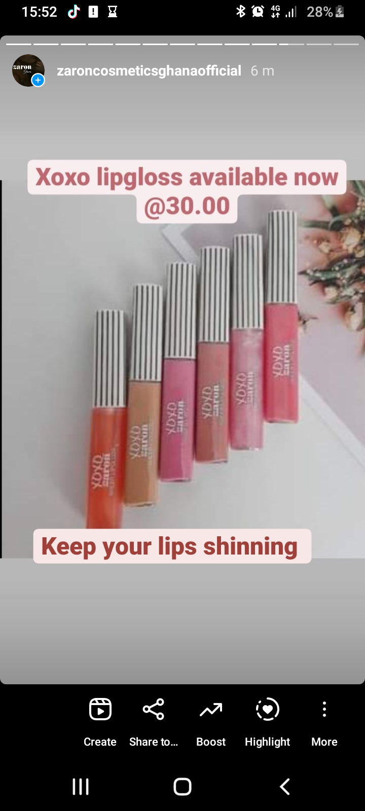 XOXO SHEER LIP GLOSS