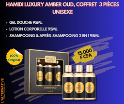 Hamidi LUXURY AMBER, Unisexe, Coffret 3 Pièces