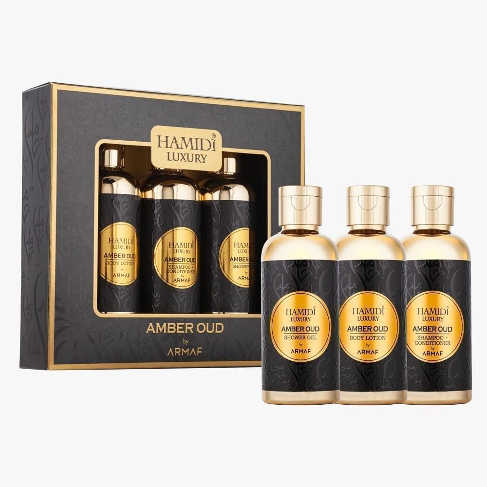 Hamidi LUXURY AMBER, Unisexe, Coffret 3 Pièces