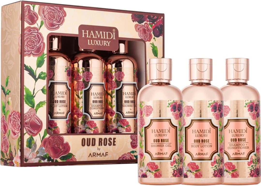 Hamidi LUXURY OUD ROSE, Unisexe, Coffret 3 Pièces