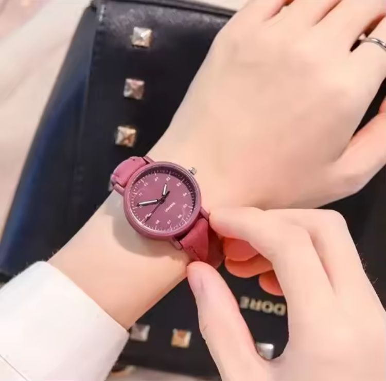 PU Leather Strap Watch _5