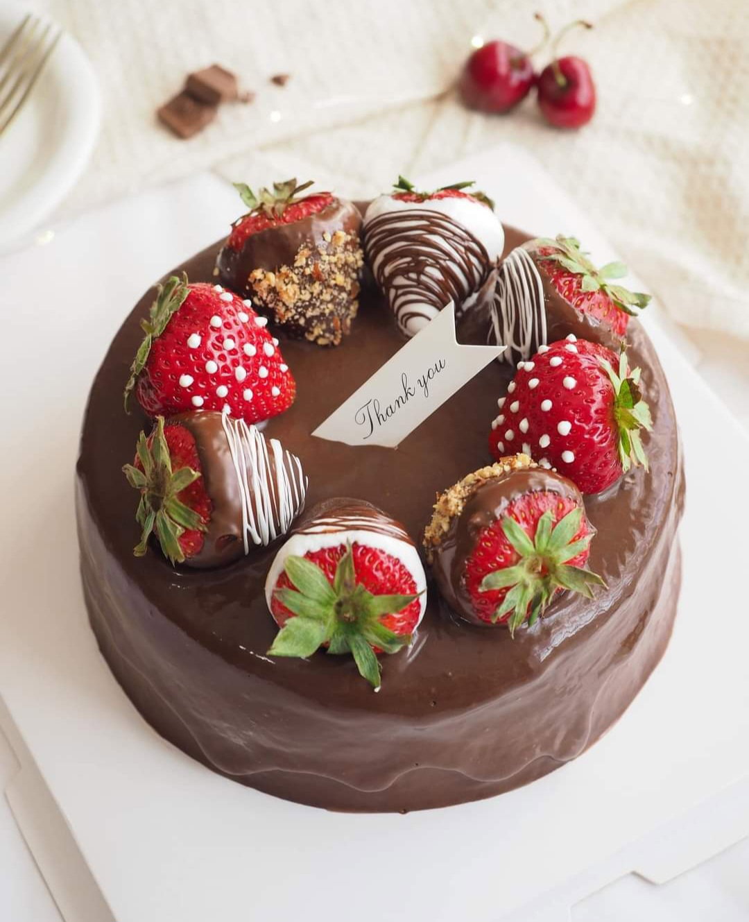 Dark chocolate cake 