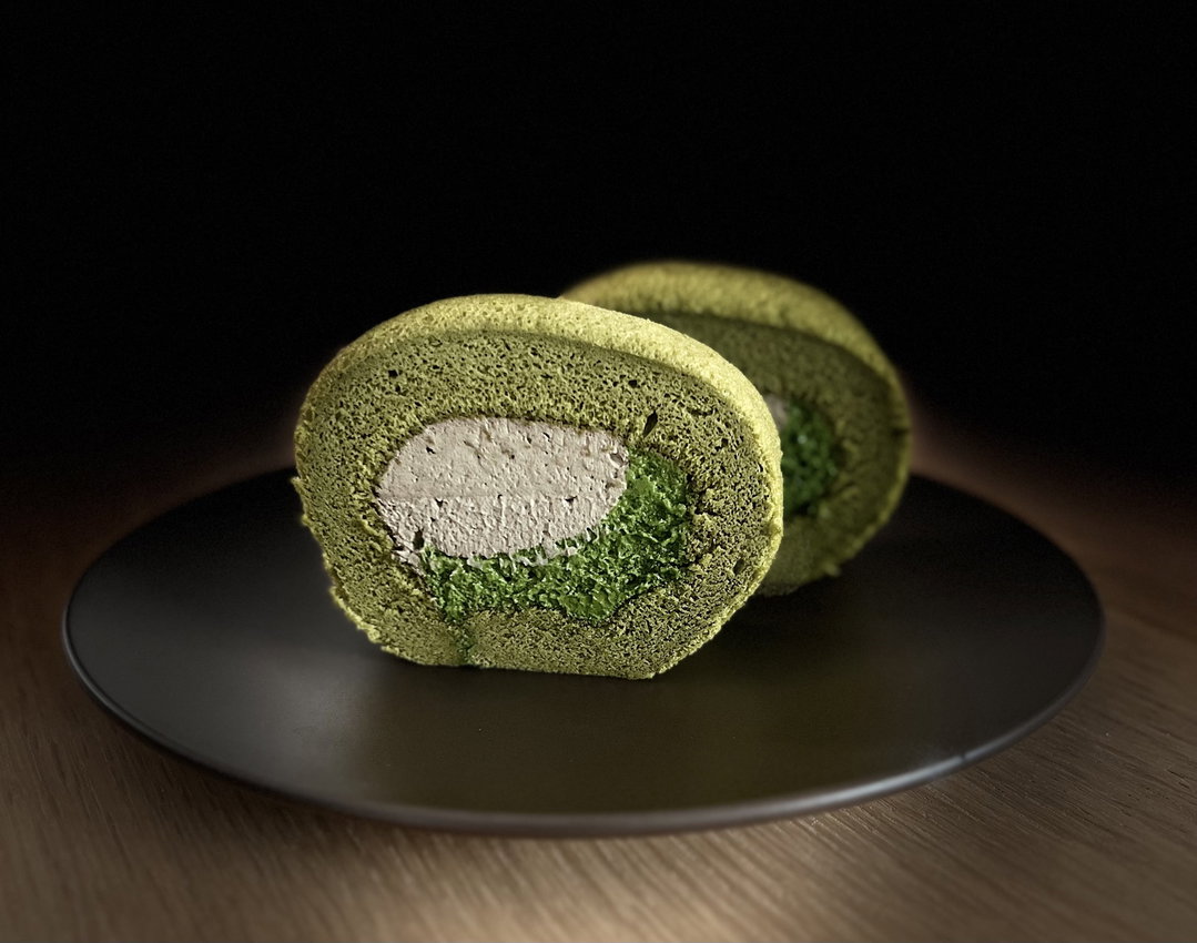 Matcha Hojicha roll cake | 日本丸久小山園抺茶＋焙茶卷蛋