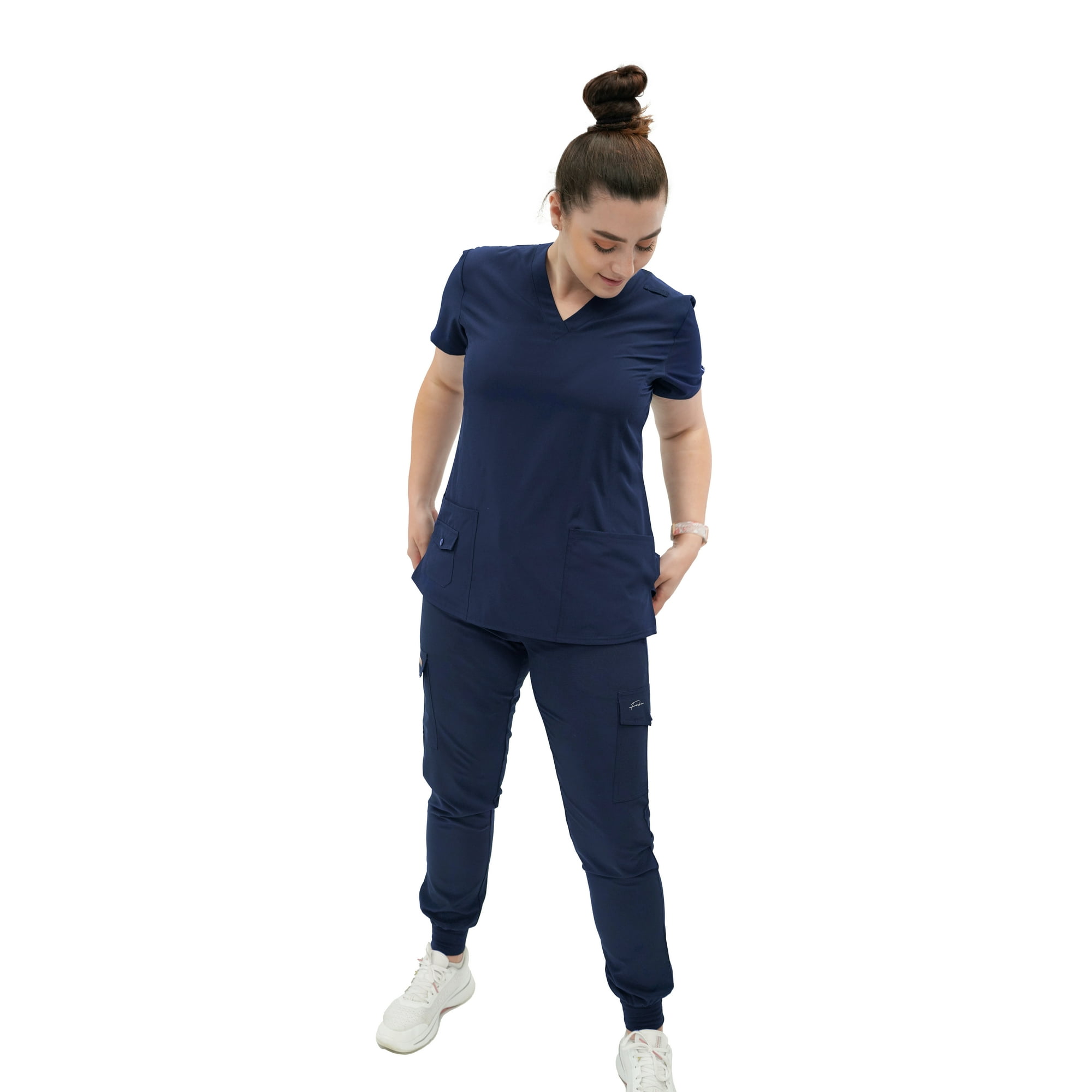 NAVY BLUE SCRUB TOP_1