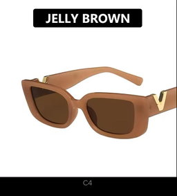 Vintage Rectangle Sunglasses Woman 