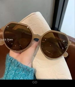 Round Frame Sunglasses Ins Trend Big Frame Sunglasses