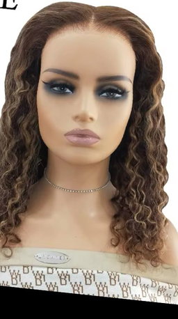 Glueless HD Highlight Water Wave Wig 6*4 Wear and Go, Pre cut , Pre Plucked