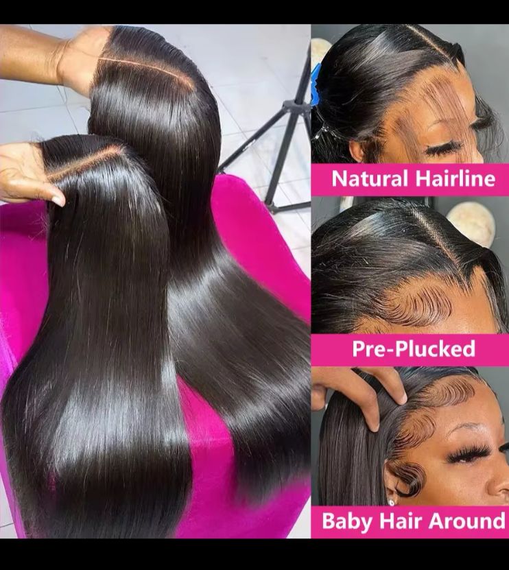 Wear and Go Glueless Straight Peruvian Human Hair Pre Plucked _2